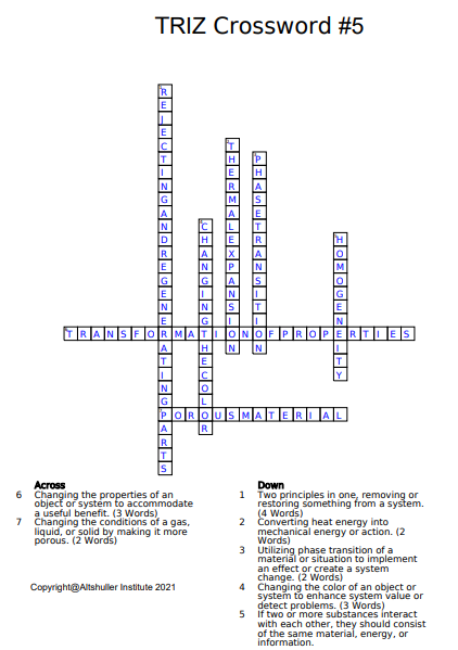 Crossword 5 .ANS 2002 